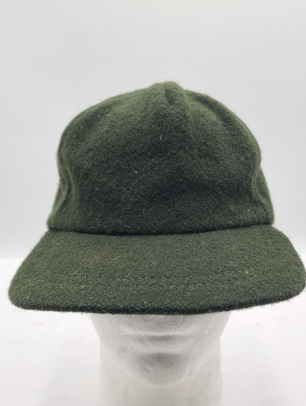 B55 Vintage REI Wool Trapper Hat Strapback Union Made in USA Green